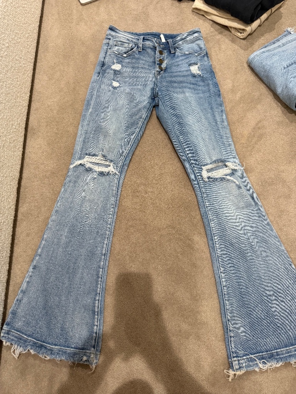 Altar'd State flare jeans (has some minor stains)